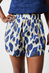 Alexa Printed Linen Shorts